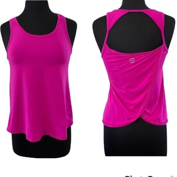 𝅺AMERICAN Eagle Open Back Pink Active Tank - Picture 1 of 12